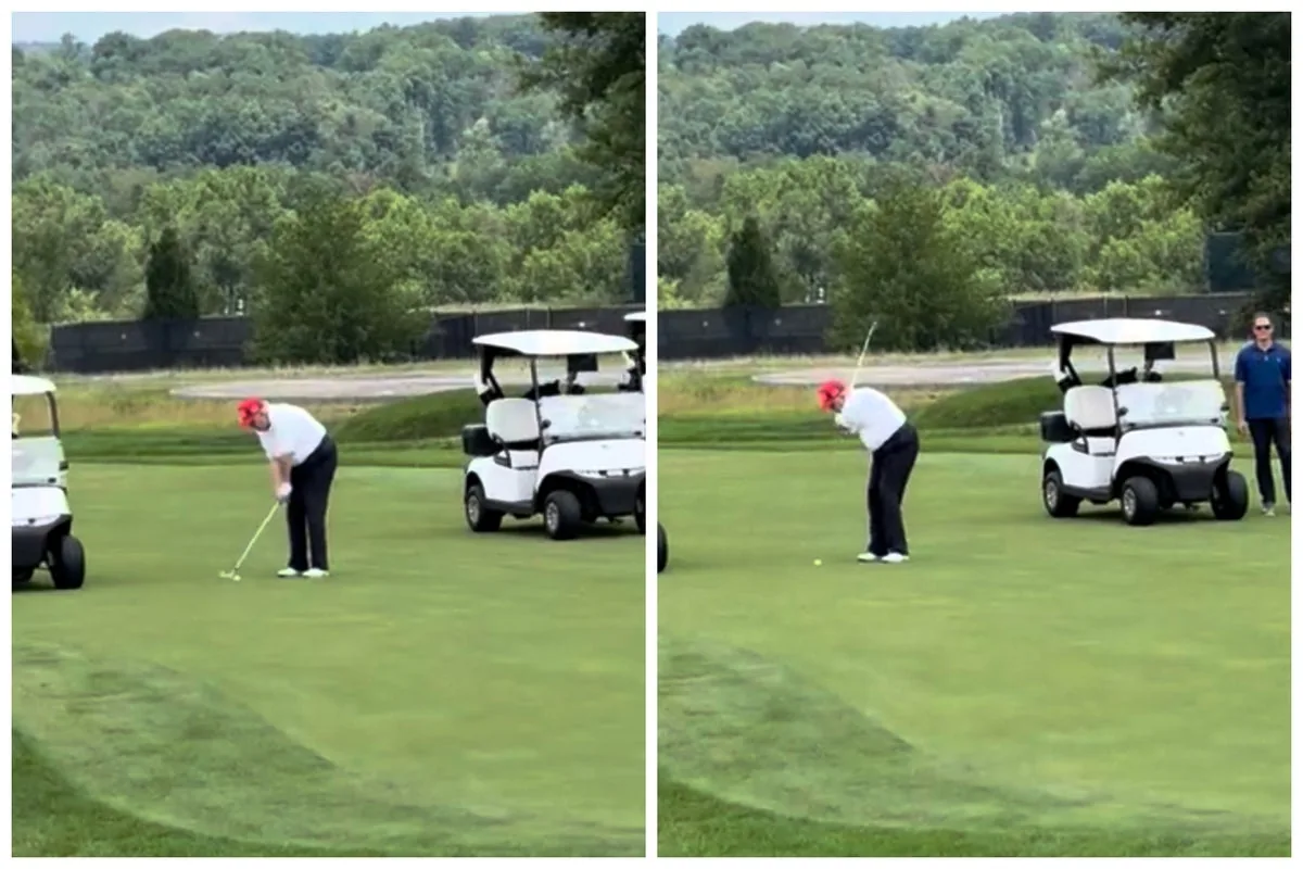 Trump celebrates golf title by taunting his ‘talentless’ rivals