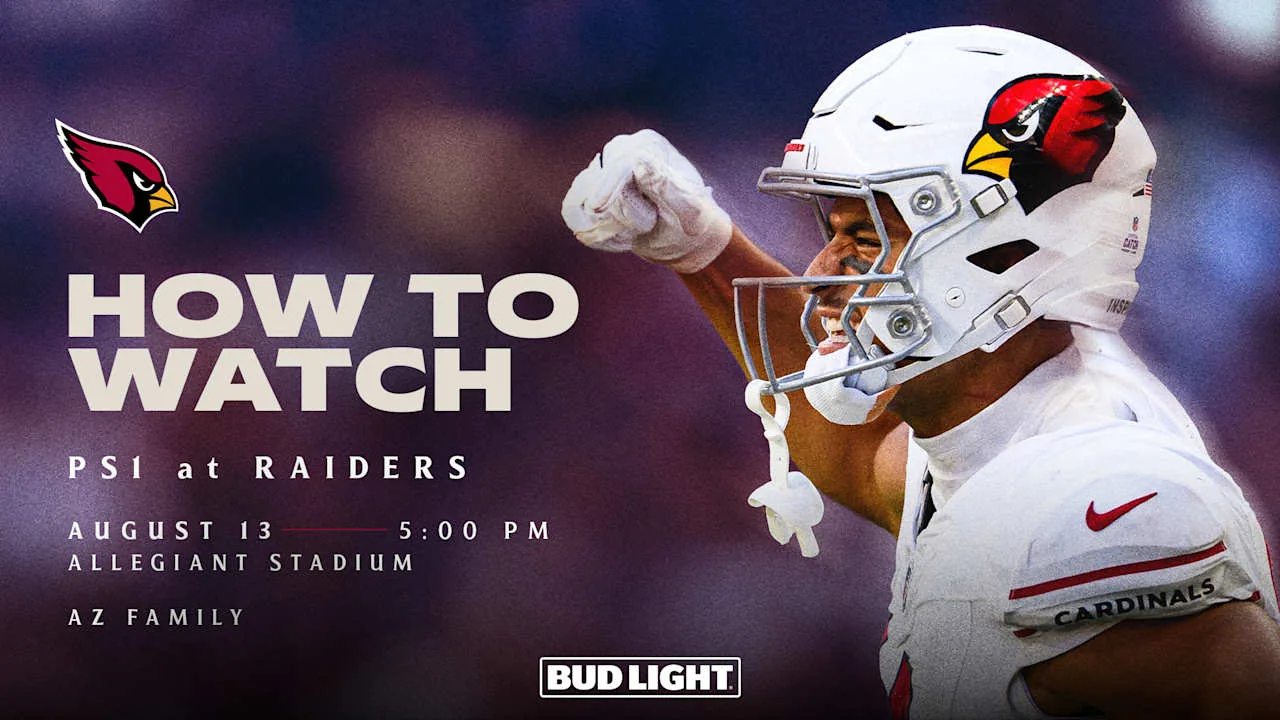 How to watch, listen to and livestream Raiders vs. Cardinals